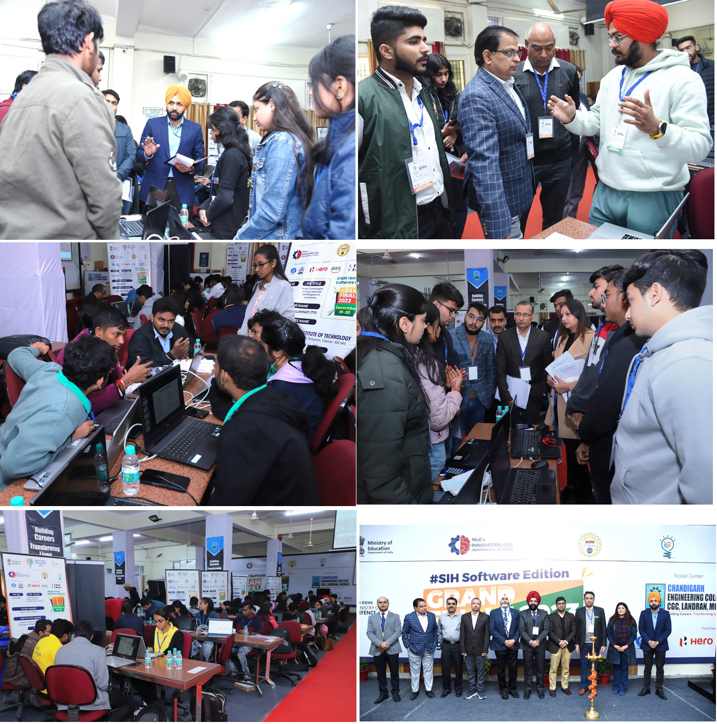 Inauguration of Grand Finale of Smart India Hackathon-2023 at Nodal Center CEC CGC Landra